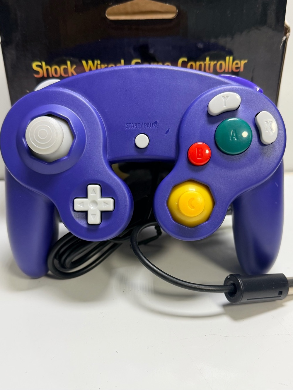 Black Wired Game Controller for Nintendo GameCube & Wii - Compatible Third-Party